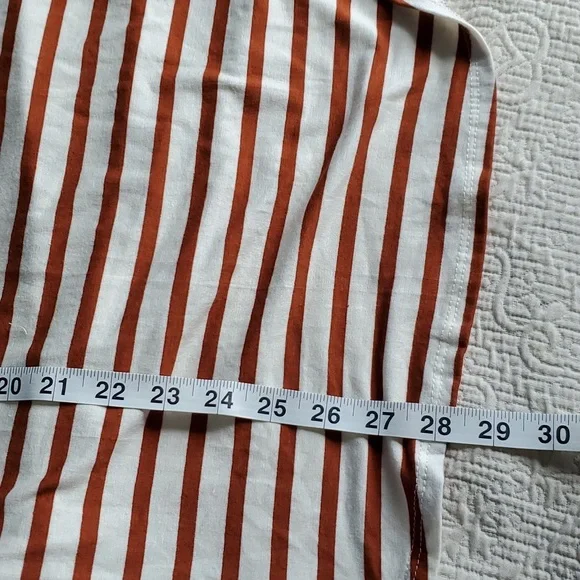 Set of 2 Green Envelope Rayon Striped Tops - Picture 12 of 14